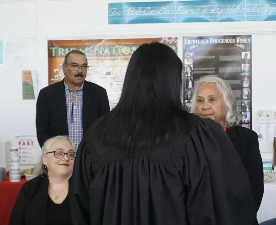 Assistant Chief Lou Wratchford at her inauguration