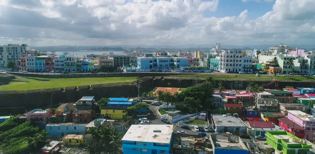 A skyline view of Puerto Rico