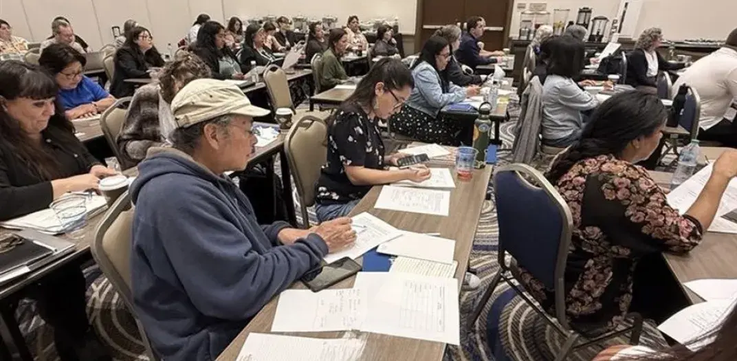 CA Tribal Housing Accelerator Academy participants listening to training sessions 