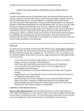 Health Action Plan Public Health Professional Template Scope of Work
