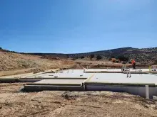 Worker at a construction site