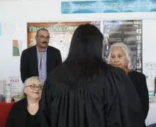 Assistant Chief Lou Wratchford at her inauguration