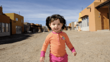 Young girl at native housing