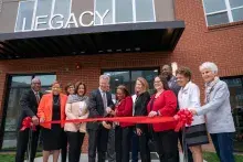 Cutting the ribbon at Legacy at Twin Rivers