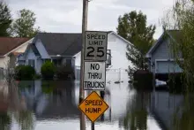 Flooded street