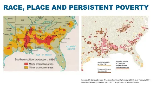 US census 2017 Race, place and persistent poverty maps