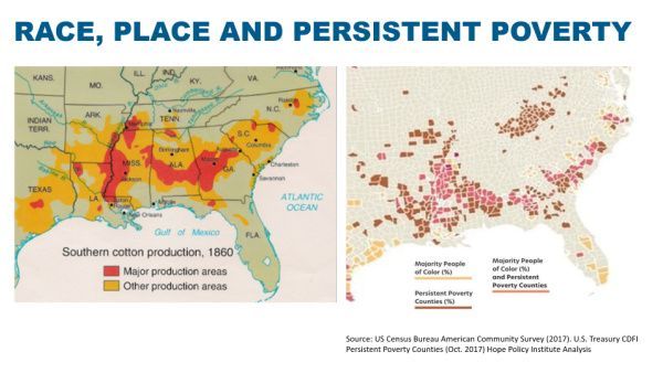 US census 2017 Race, place and persistent poverty maps
