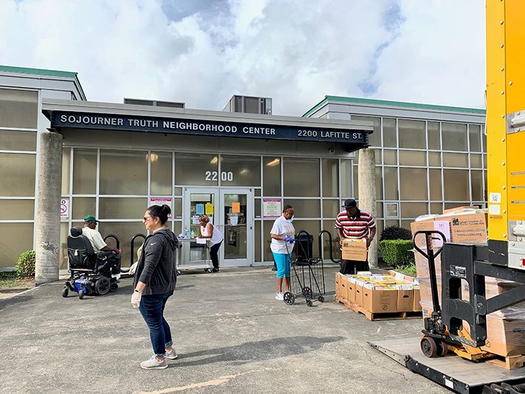 Lafitte food distribution