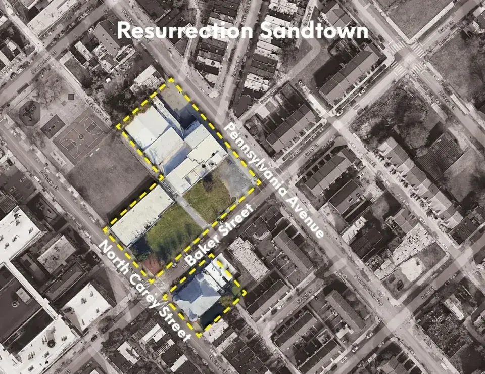 Sandtown in West Baltimore