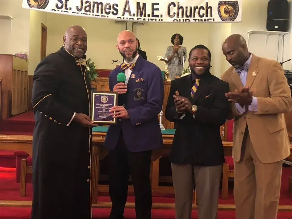 Tim Block with fraternity