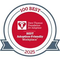 100 Best Adoption-Friendly Workplace 2025 logo