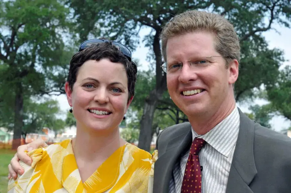 Michelle Whetten with Shaun Donovan