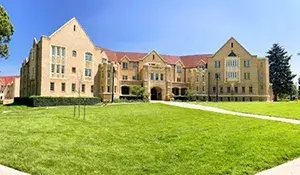 Street view of the Mosaic Community Campus in Denver's East Colfax and Park Hill neighborhoods 