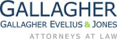 Gallagher Evelius and Jones, Attorneys at Law logo