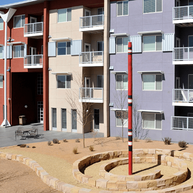 Photo of the facade of Silver Gardens in Albuquerque, NM