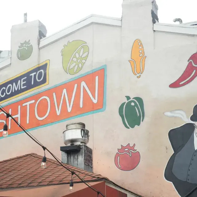 Mural at Oxford Mills in Philadelphia's Fishtown neighborhood