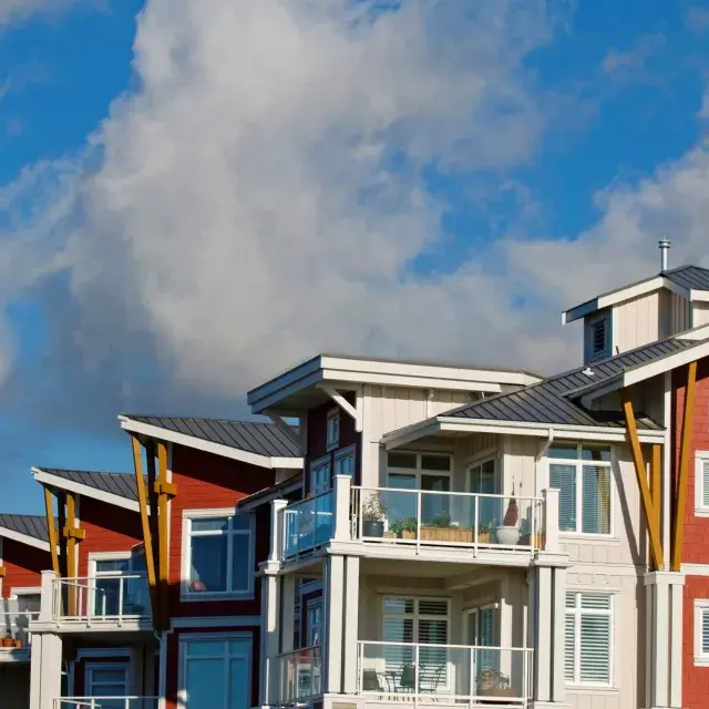 Multifamily homes_stock image