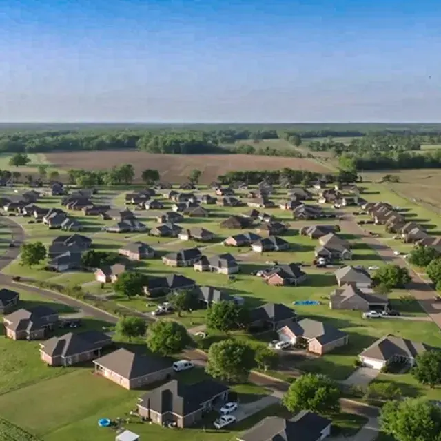 An aerial view of Mississippi