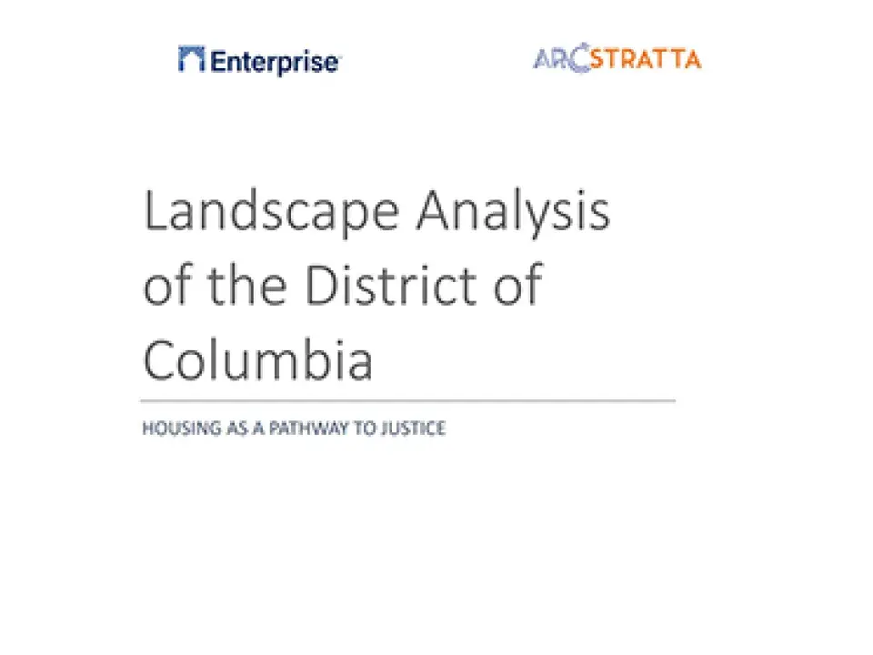 Housing as a Pathway to Justice: Landscape Analysis of the District of Columbia