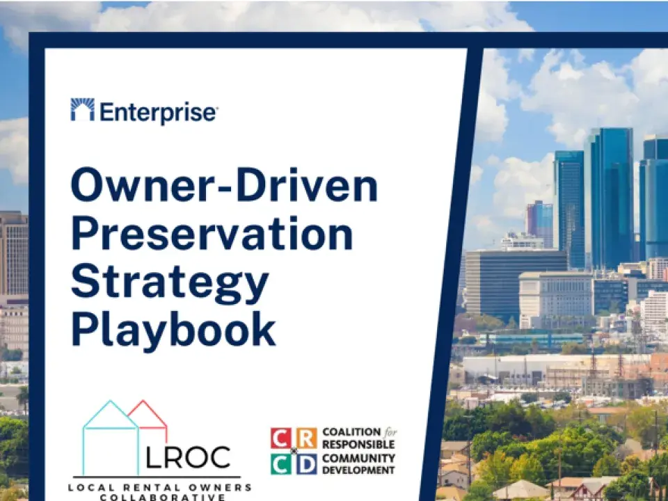 Owner-Driven Preservation Strategy Playbook