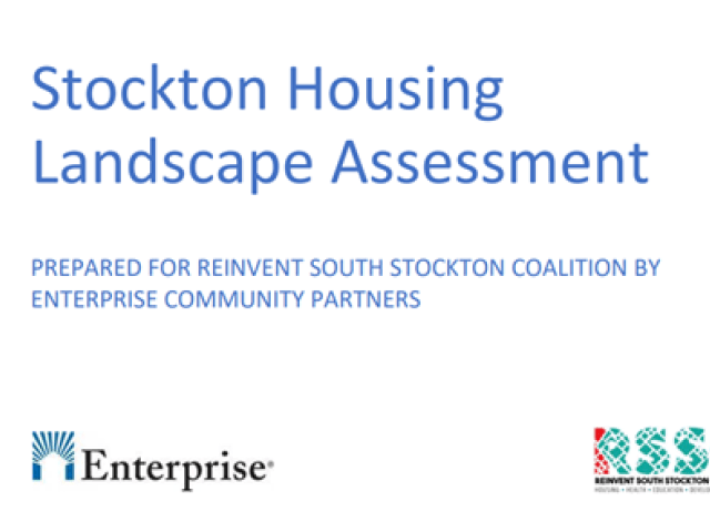 Stockton Housing Landscape Assessment report cover
