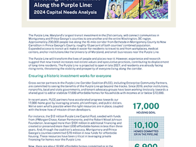 Investing in Communities Along the Purple Line cover image